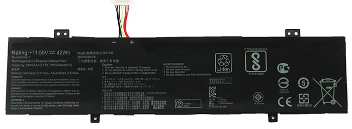 Compatible Notebook Akku Asus  for C31N1733 