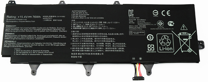 Compatible Notebook Akku asus  for C41N1802 
