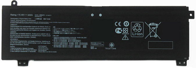 Compatible Notebook Akku Asus  for ROG-Strix-G17-FX507ZC 