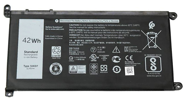Compatible Notebook Akku DELL  for Chromebook-11-3180 