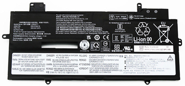 Compatible Notebook Akku Lenovo  for ThinkPad-X1-Carbon-9th-Gen-Type-20XW 